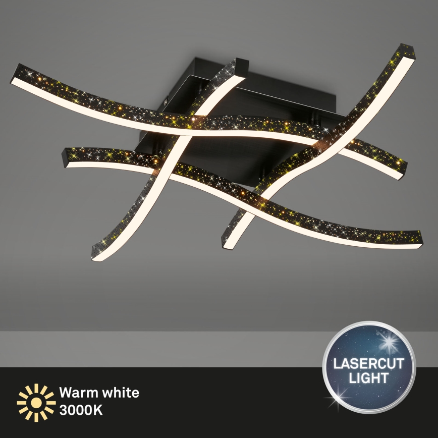 Brilo - LED Přisazený lustr REY 4xLED/6W/230V černá