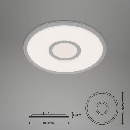 Brilo - LED RGB Stmívatelné stropní svítidlo CENTRO LED/24W/230V 2700-6500K Wi-Fi Tuya + dálkové ovládání