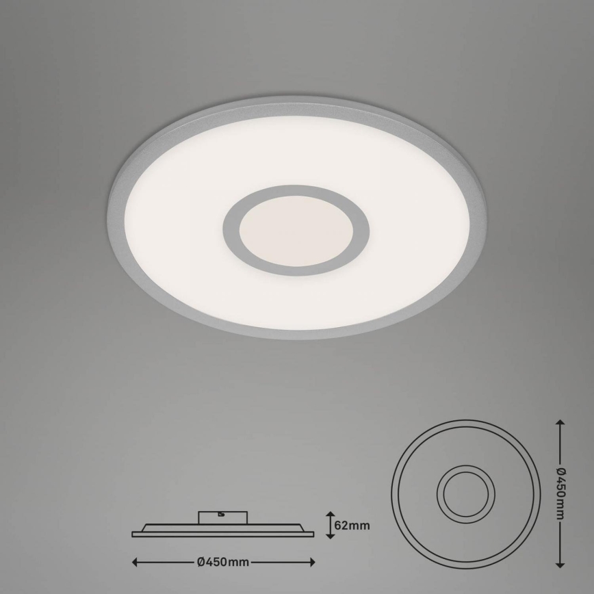 Brilo - LED RGB Stmívatelné stropní svítidlo CENTRO LED/24W/230V 2700-6500K Wi-Fi Tuya + dálkové ovládání