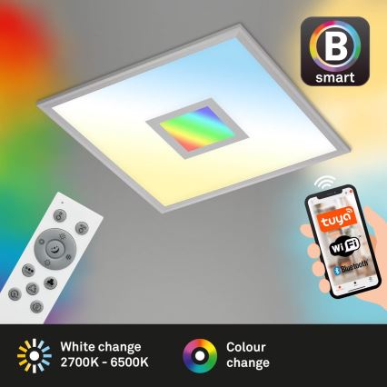 Brilo - LED RGB Stmívatelné stropní svítidlo CENTRO LED/24W/230V 2700-6500K Wi-Fi Tuya + dálkové ovládání