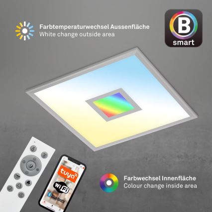 Brilo - LED RGB Stmívatelné stropní svítidlo CENTRO LED/24W/230V 2700-6500K Wi-Fi Tuya + dálkové ovládání