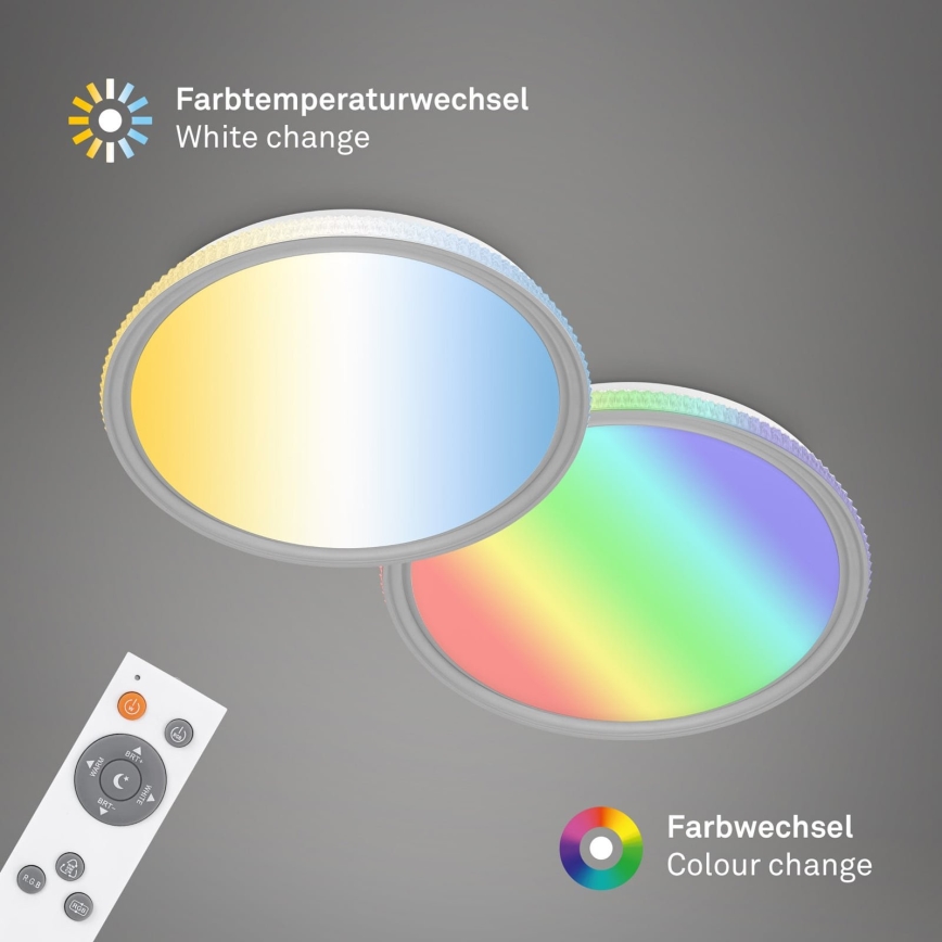 Brilo - LED RGB Stmívatelné stropní svítidlo LED/40W/230V 3000-6500K + dálkové ovládání