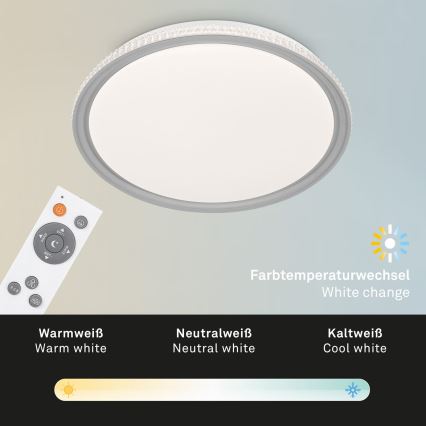 Brilo - LED RGB Stmívatelné stropní svítidlo LED/40W/230V 3000-6500K + dálkové ovládání