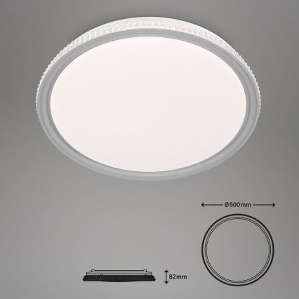 Brilo - LED RGB Stmívatelné stropní svítidlo LED/40W/230V 3000-6500K + dálkové ovládání