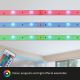 Brilo - LED RGB Stmívatelný pásek 6,6m LED/6W/USB + dálkové ovládání