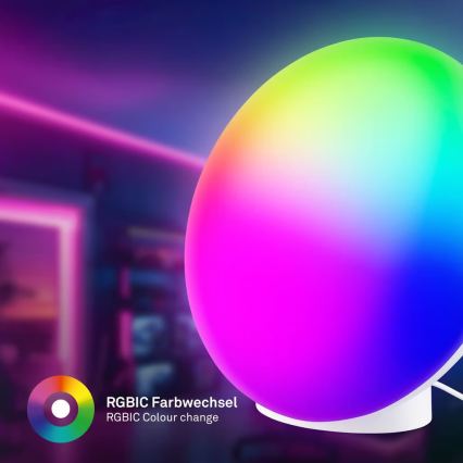 Brilo - LED RGBIC Stmívatelná nabíjecí stolní lampa TARA LED/6W/5V 3000-6500K Wi-Fi Tuya + dálkové ovládání