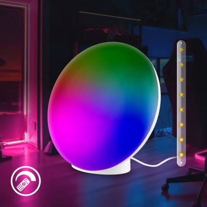Brilo - LED RGBIC Stmívatelná nabíjecí stolní lampa TARA LED/6W/5V 3000-6500K Wi-Fi Tuya + dálkové ovládání