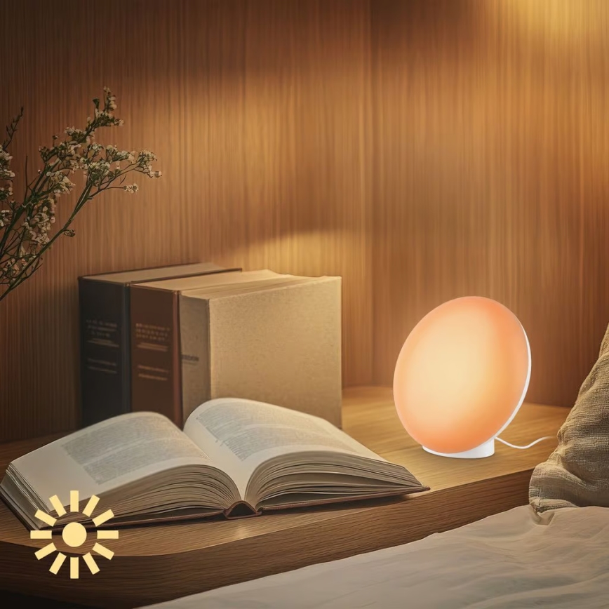 Brilo - LED RGBIC Stmívatelná stolní lampa TARA LED/6W/230V 3000-6500K bílá + dálkové ovládání