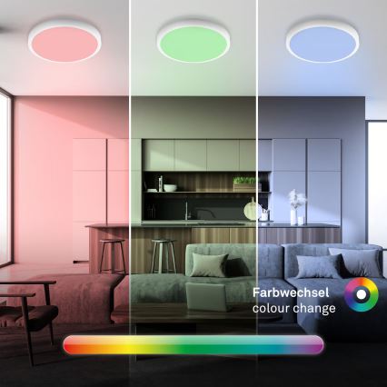 Brilo - LED RGBW Stmívatelné stropní svítidlo LED/20W/230V 2200-6500K Wi-Fi Tuya pr. 27 cm