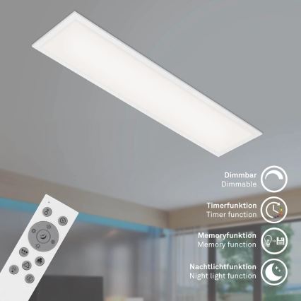 Brilo - LED RGBW Stmívatelné stropní svítidlo SLIM LED/24W/230V 3000-6500K 100x25 cm + dálkové ovládání