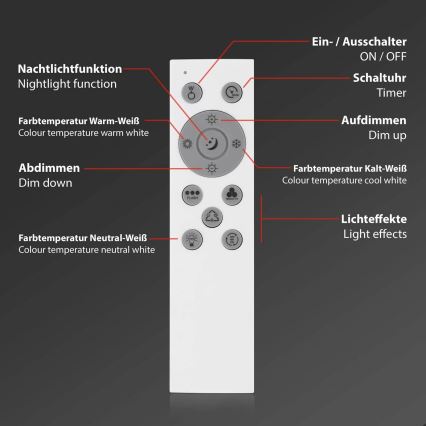 Brilo - LED RGBW Stmívatelné stropní svítidlo SLIM LED/24W/230V 3000-6500K 100x25 cm + dálkové ovládání