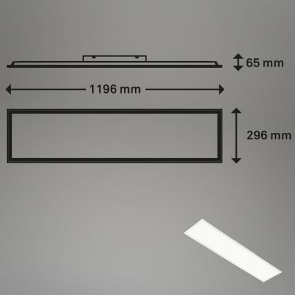 Brilo - LED RGBW Stmívatelné stropní svítidlo SLIM LED/40W/230V 3000-6500K + dálkové ovládání