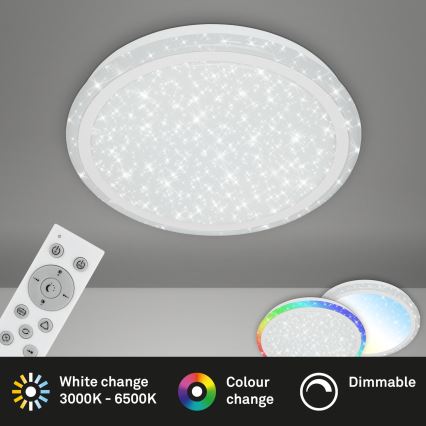 Brilo - LED RGBW Stmívatelné stropní svítidlo STARRY SKY LED/24W/230V 3000-6500K + dálkové ovládání