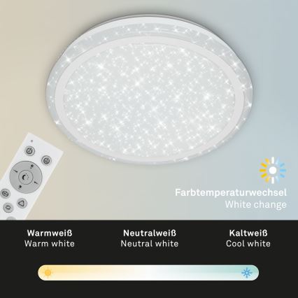 Brilo - LED RGBW Stmívatelné stropní svítidlo STARRY SKY LED/24W/230V 3000-6500K + dálkové ovládání