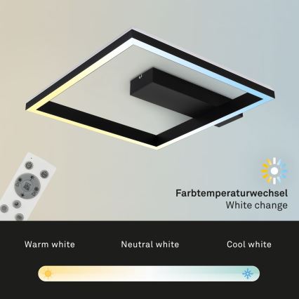 Brilo - LED RGBW Stmívatelný přisazený lustr FRAME LED/18W/230V 2700-6500K + dálkové ovládání