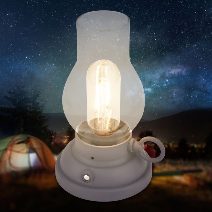 Brilo - LED Stmívatelná venkovní nabíjecí stolní lampa KANEA LED/1,5W/5V IP44 1200 mAh antracit