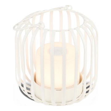 Brilo - LED Stmívatelná nabíjecí venkovní stolní lampa LED/2W/5V IP44 bílá
