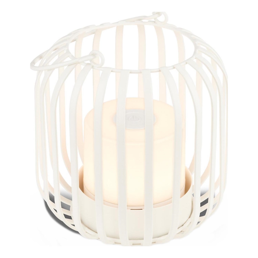 Brilo - LED Stmívatelná nabíjecí venkovní stolní lampa LED/2W/5V IP44 bílá