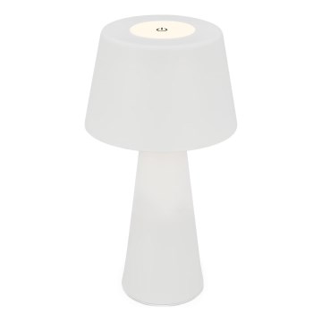 Brilo - LED Stmívatelná nabíjecí venkovní stolní lampa LED/3,5W/5V IP44 bílá