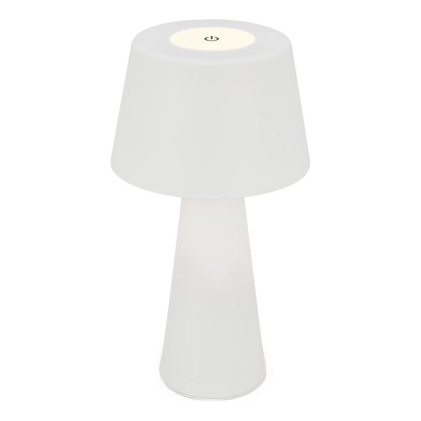 Brilo - LED Stmívatelná nabíjecí venkovní stolní lampa LED/3,5W/5V IP44 bílá