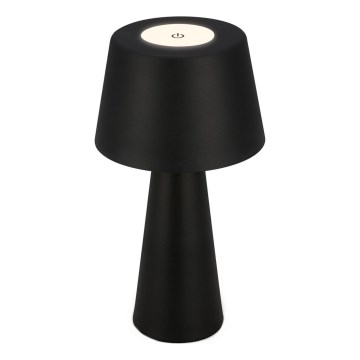 Brilo - LED Stmívatelná nabíjecí venkovní stolní lampa LED/3,5W/5V IP44 černá