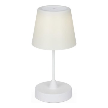 Brilo - LED Stmívatelná nabíjecí venkovní stolní lampa LED/3W/5V IP44 bílá