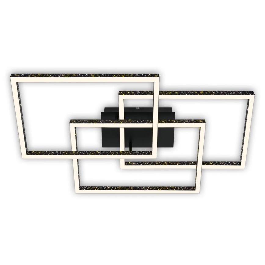 Brilo - LED Stmívatelné stropní svítidlo FRAME LED/57W/230V 3000K černá