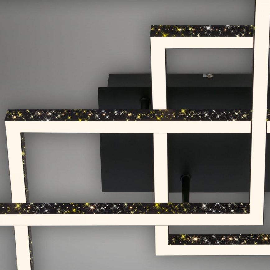 Brilo - LED Stmívatelné stropní svítidlo FRAME LED/57W/230V 3000K černá