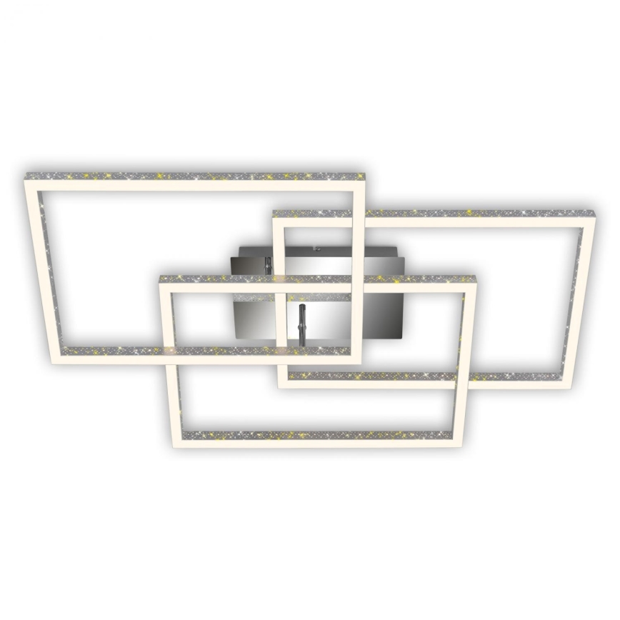 Brilo - LED Stmívatelné stropní svítidlo FRAME LED/57W/230V 3000K matný chrom