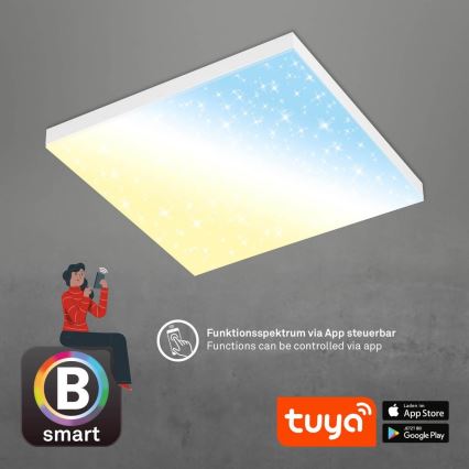 Brilo - LED Stmívatelné stropní svítidlo FRAMELESS LED/24W/230V 3000-6500K Wi-Fi Tuya + dálkové ovládání