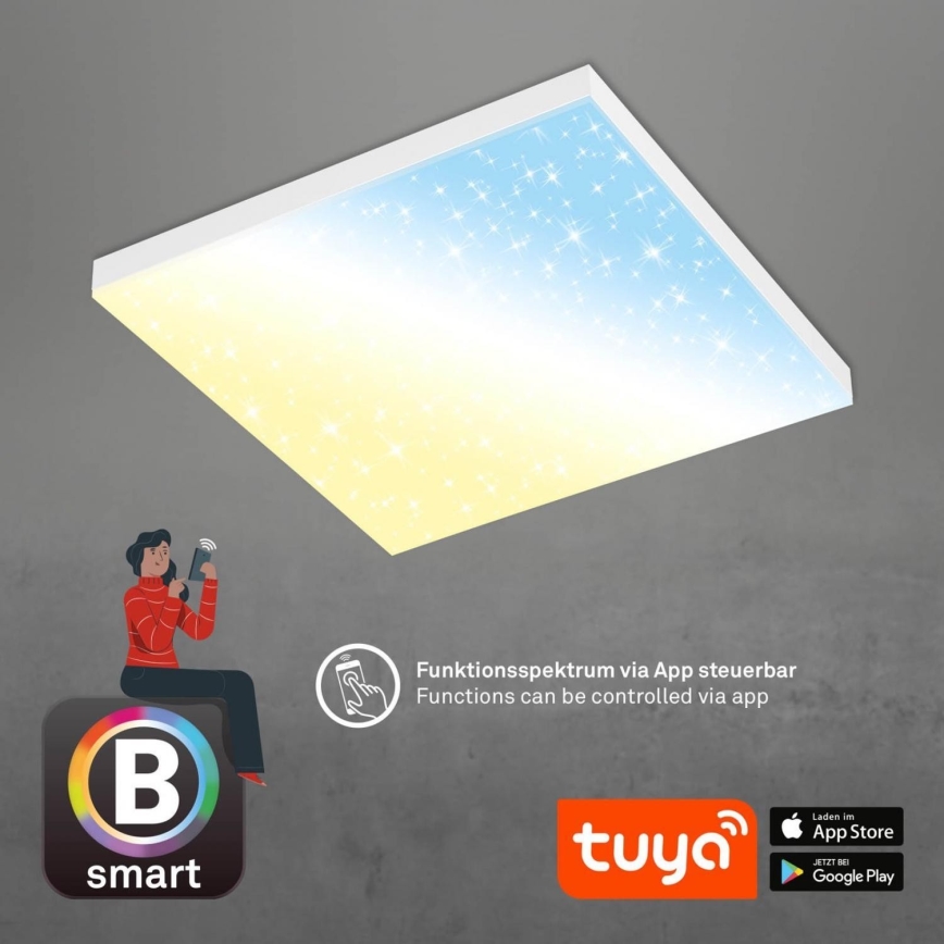 Brilo - LED Stmívatelné stropní svítidlo FRAMELESS LED/24W/230V 3000-6500K Wi-Fi Tuya + dálkové ovládání