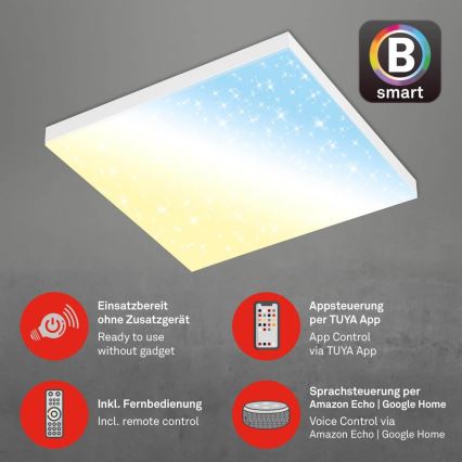 Brilo - LED Stmívatelné stropní svítidlo FRAMELESS LED/24W/230V 3000-6500K Wi-Fi Tuya + dálkové ovládání