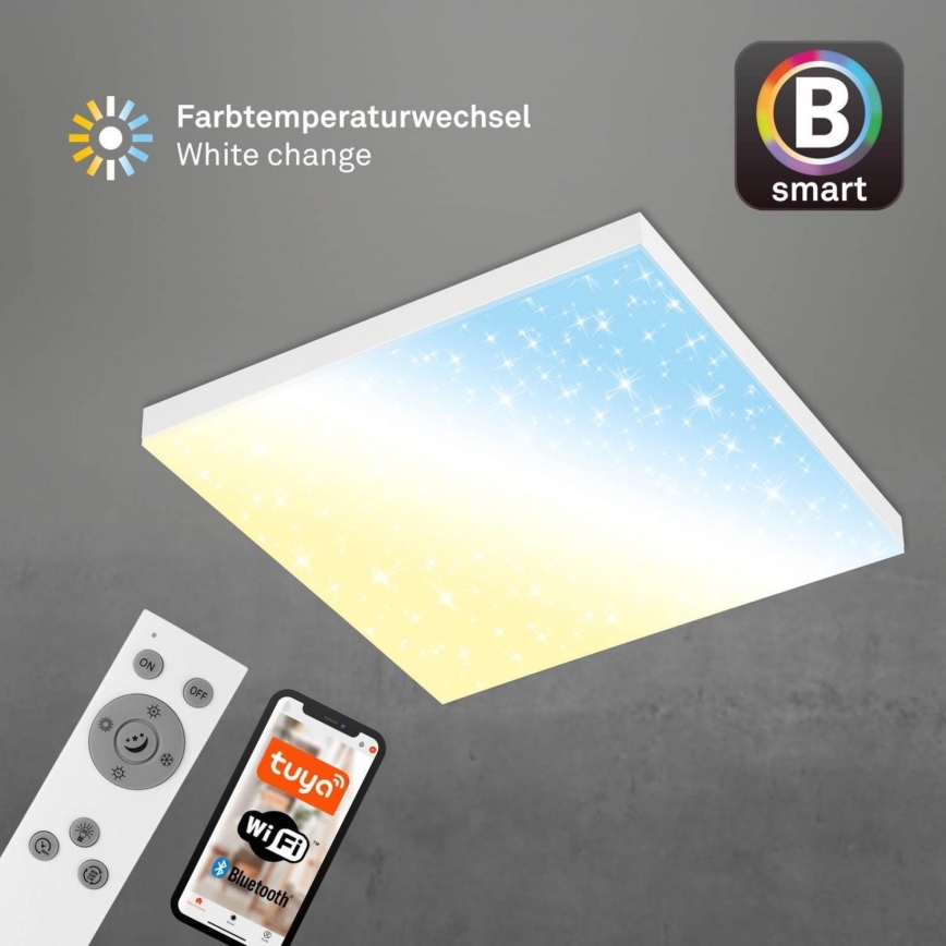 Brilo - LED Stmívatelné stropní svítidlo FRAMELESS LED/24W/230V 3000-6500K Wi-Fi Tuya + dálkové ovládání