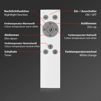 Brilo - LED Stmívatelné stropní svítidlo FRAMELESS LED/24W/230V 3000-6500K Wi-Fi Tuya + dálkové ovládání