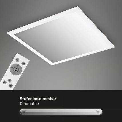 Brilo - LED Stmívatelné stropní svítidlo LED/21W/230V 3000-6500K 38x38 cm bílá + dálkové ovládání