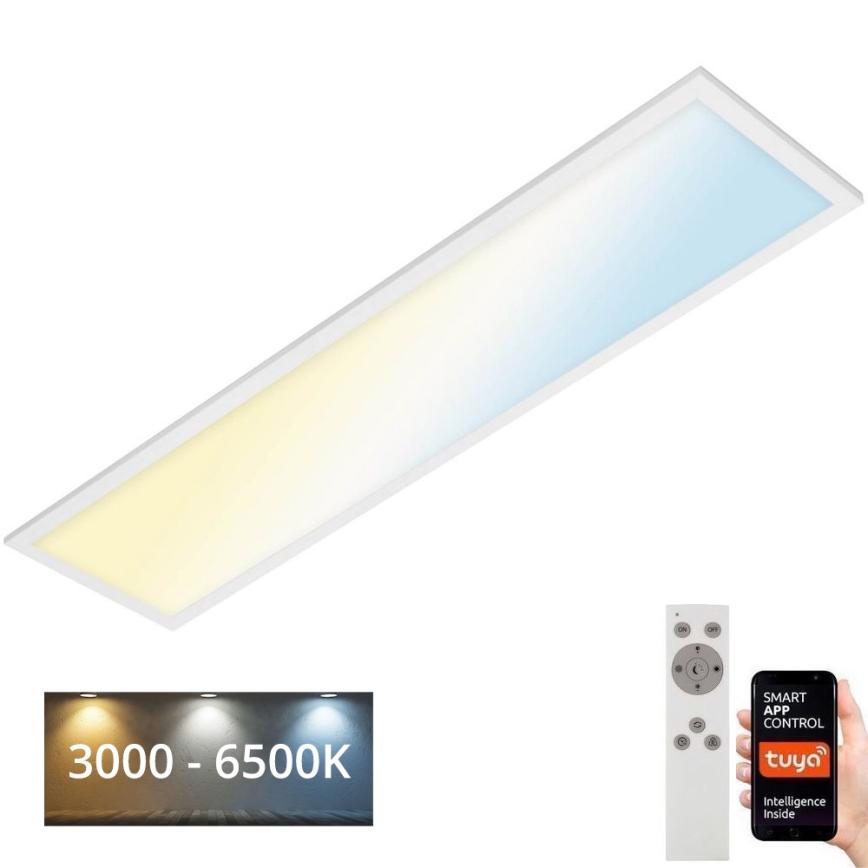 Brilo - LED Stmívatelné stropní svítidlo PIATTO LED/28W/230V 3000-6500K Wi-Fi Tuya + dálkové ovládání