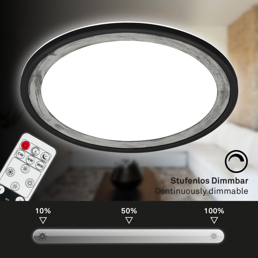 Brilo - LED Stmívatelné stropní svítidlo SLIM LED/22W/230V 2700-6500K + dálkové ovládání