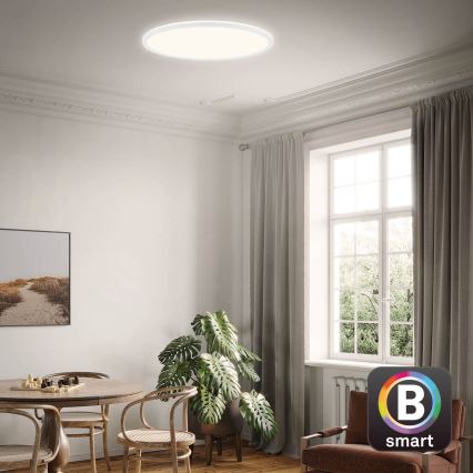 Brilo - LED Stmívatelné stropní svítidlo SLIM LED/22W/230V 2700-6500K Wi-Fi Tuya + dálkové ovládání