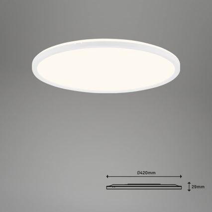 Brilo - LED Stmívatelné stropní svítidlo SLIM LED/22W/230V 2700-6500K Wi-Fi Tuya + dálkové ovládání