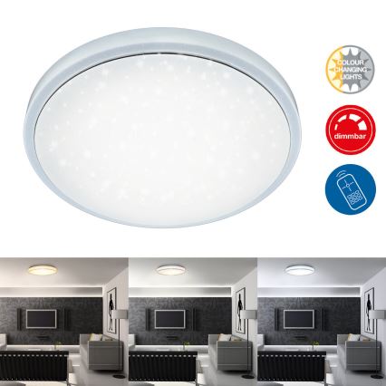 Brilo - LED Stmívatelné stropní svítidlo STARRY SKY LED/18W/230V 3000-6500K + dálkové ovládání