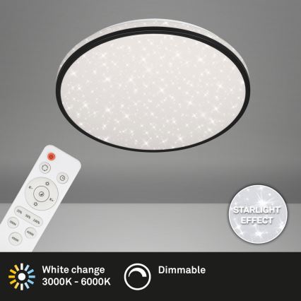 Brilo - LED Stmívatelné stropní svítidlo STARRY SKY LED/24W/230V 3000-6000K + dálkové ovládání