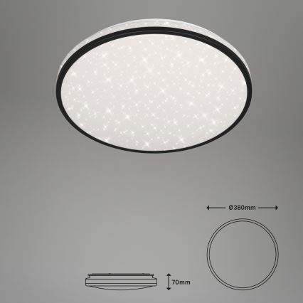 Brilo - LED Stmívatelné stropní svítidlo STARRY SKY LED/24W/230V 3000-6000K + dálkové ovládání