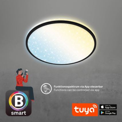 Brilo - LED Stmívatelné stropní svítidlo STARRY SKY LED/24W/230V 3000-6500K Wi-Fi Tuya + dálkové ovládání