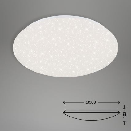 Brilo - LED Stmívatelné stropní svítidlo STARRY SKY LED/40W/230V 3000-6000K + dálkové ovládání