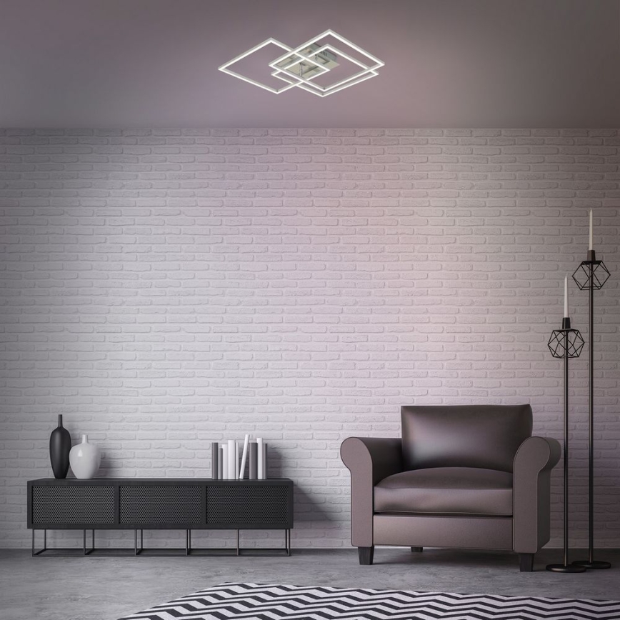 Brilo - LED Stmívatelný přisazený lustr FRAME LED/40W/230V 2700-5000K Wi-Fi Tuya + dálkové ovládání