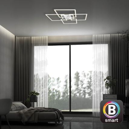 Brilo - LED Stmívatelný přisazený lustr FRAME LED/50W/230V 2700-6500K Wi-Fi Tuya + dálkové ovládání