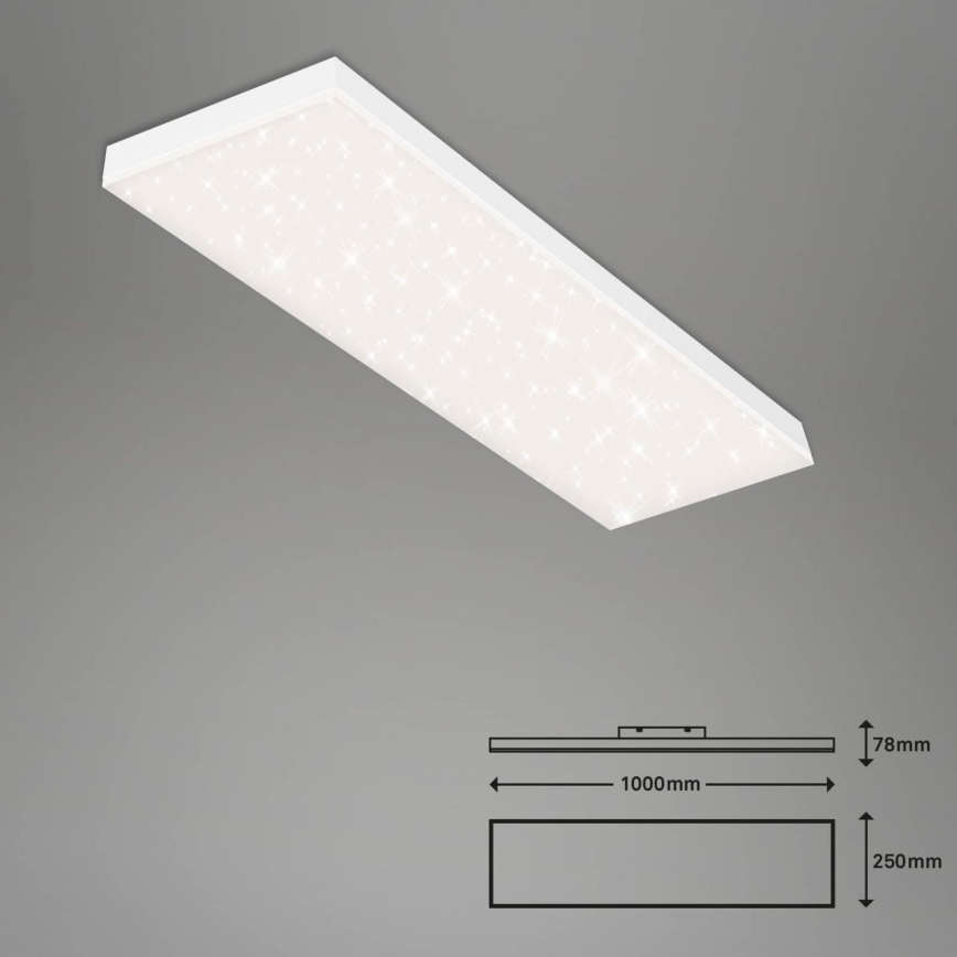 Brilo - LED Stmívatelný přisazený panel FRAMELESS LED/28W/230V 3000-6500K Wi-Fi Tuya + dálkové ovládání