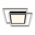 Brilo - LED Stropní svítidlo 2xLED/16W/230V + LED/19W 51,5x51,5 cm černá