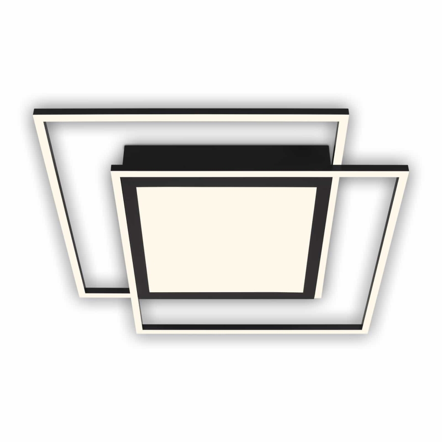 Brilo - LED Stropní svítidlo 2xLED/16W/230V + LED/19W 51,5x51,5 cm černá