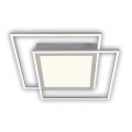Brilo - LED Stropní svítidlo 2xLED/16W/230V + LED/19W 51,5x51,5 cm matný chrom
